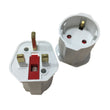 Adaptador 3 pinos para dois pinos_Universal Adapter Travel Converter European