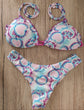 Brazilian Bikini (Biquíni) - Pink Heart Tie-dye Print